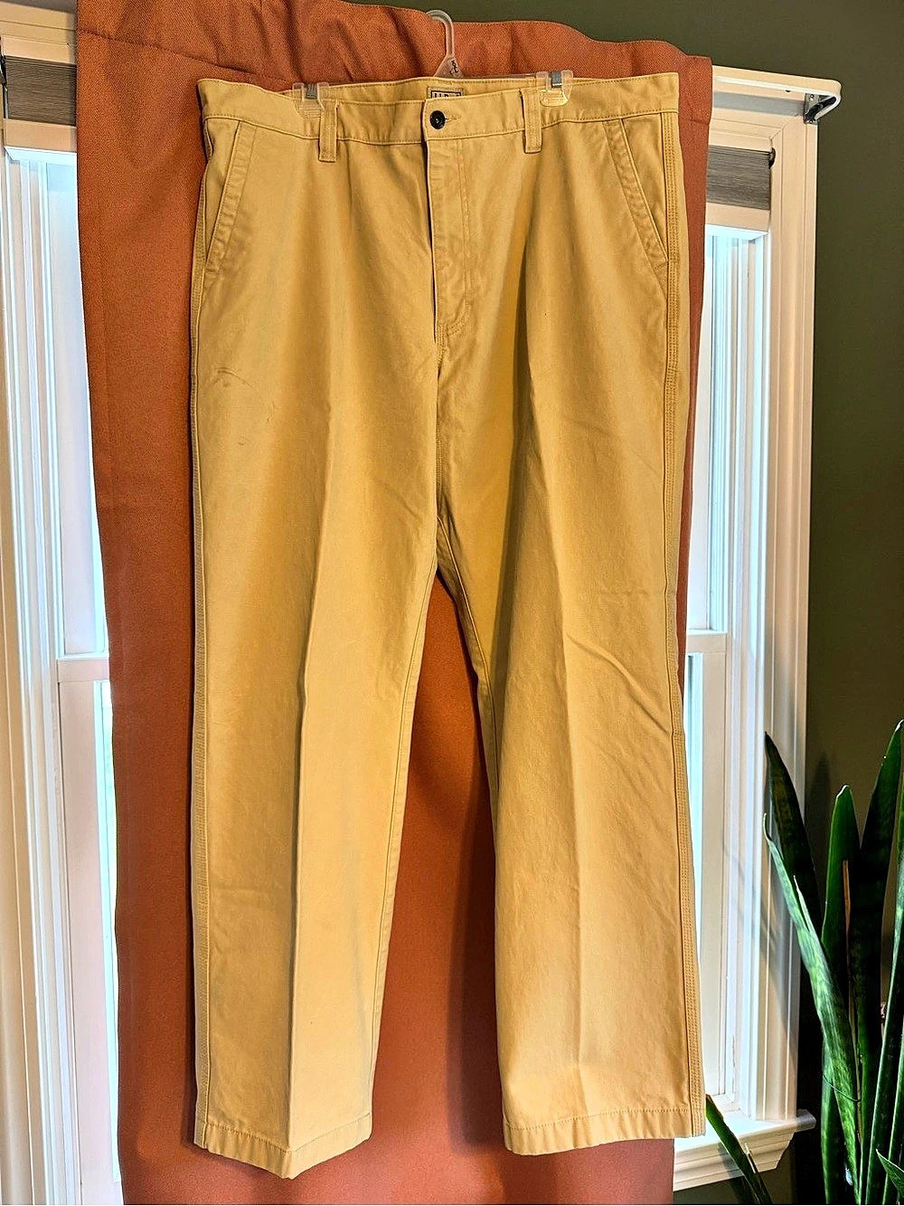 L.L.Bean Men's Cotton Chinos Khaki Waist 42